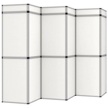 Fehér 12 paneles összecsukható kiállítófal - utánvéttel vagy ingyenes szállítással