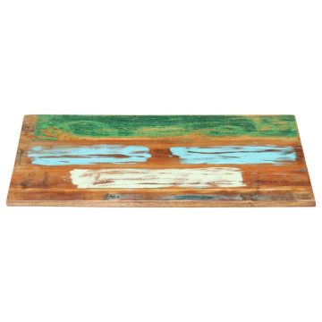 Négyszögű tömör újrahasznosított fa asztallap 60x80 cm 15-16 mm - utánvéttel vagy ingyenes szállítással