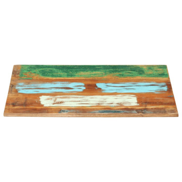 Négyszögű tömör újrahasznosított fa asztallap 70x90 cm 15-16 mm - utánvéttel vagy ingyenes szállítással
