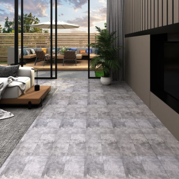 Barna cement színű 2 mm-es öntapadó PVC padlóburkolat 5,02 m² - utánvéttel vagy ingyenes szállítással