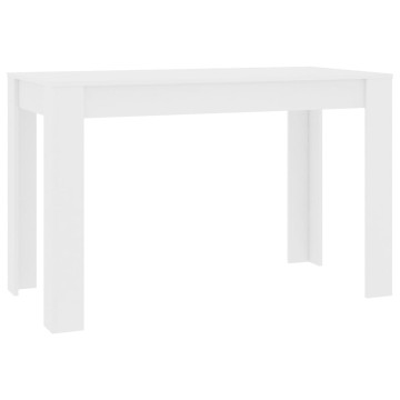 Fehér forgácslap étkezőasztal 120 x 60 x 76 cm - utánvéttel vagy ingyenes szállítással