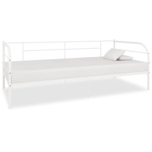 Fehér fém kanapéágy-keret 90 x 200 cm - utánvéttel vagy ingyenes szállítással