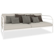 Fehér fém kanapéágy-keret 90 x 200 cm - utánvéttel vagy ingyenes szállítással