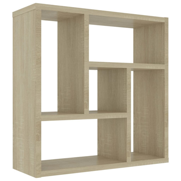 Sonoma tölgy szerelt fa fali polc 45,1 x 16 x 45,1 cm - utánvéttel vagy ingyenes szállítással