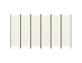Fehér 6 paneles paraván 300 x 180 cm - utánvéttel vagy ingyenes szállítással
