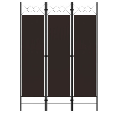Barna 3 paneles paraván 120 x 180 cm - utánvéttel vagy ingyenes szállítással