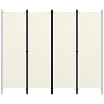 Fehér 4 paneles paraván 200 x 180 cm - utánvéttel vagy ingyenes szállítással