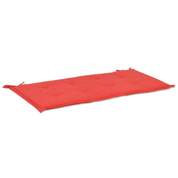 Piros oxford szövet kerti padpárna 100 x 50 x 3 cm - utánvéttel vagy ingyenes szállítással