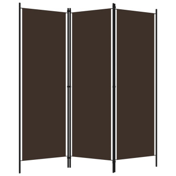 Barna 3 paneles paraván 150 x 180 cm - utánvéttel vagy ingyenes szállítással