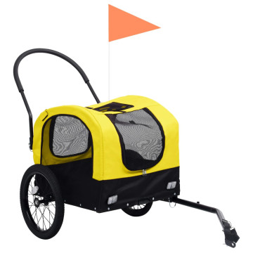 Sárga/fekete 2 az 1-ben bicikliutánfutó és sétakocsi 9,5 kg - utánvéttel vagy ingyenes szállítással