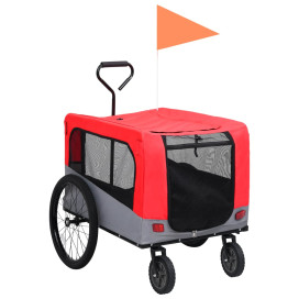 Piros/szürke 2 az 1-ben bicikliutánfutó és sétakocsi 14,05 kg - utánvéttel vagy ingyenes szállítással