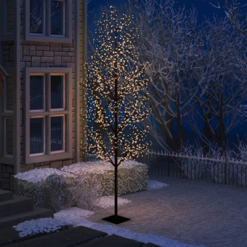 Cseresznyevirágos karácsonyfa 1200 db meleg fehér LED-del 400cm - utánvéttel vagy ingyenes szállítással