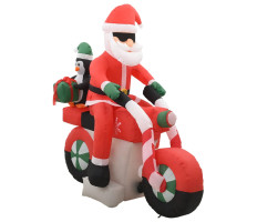 Felfújható karácsonyi Mikulás motorbiciklin LED-del IP44 160 cm - utánvéttel vagy ingyenes szállítással