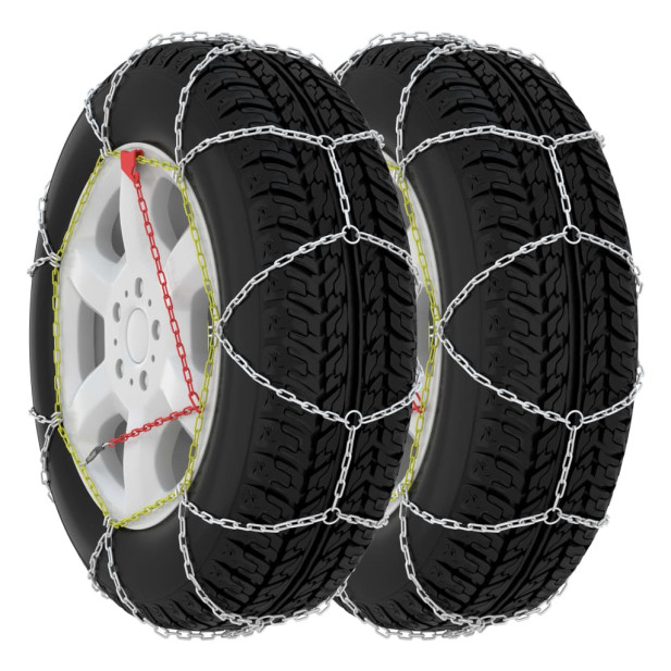 2 db 390-es méretű gépkocsi-hólánc 16 mm SUV 4x4 - utánvéttel vagy ingyenes szállítással