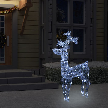 Akril rénszarvas karácsonyi dekoráció 90 LED-del 60x16x100 cm - utánvéttel vagy ingyenes szállítással