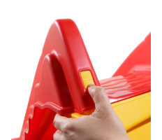 Piros és sárga összecsukható bel- és kültéri gyerekcsúszda - utánvéttel vagy ingyenes szállítással