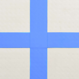 Kék PVC felfújható tornamatrac pumpával 300 x 100 x 15 cm - utánvéttel vagy ingyenes szállítással