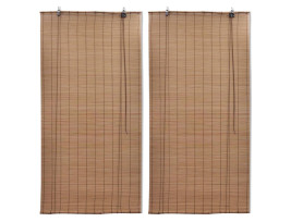 2 db barna bambusz redőny 100 x 160 cm - utánvéttel vagy ingyenes szállítással