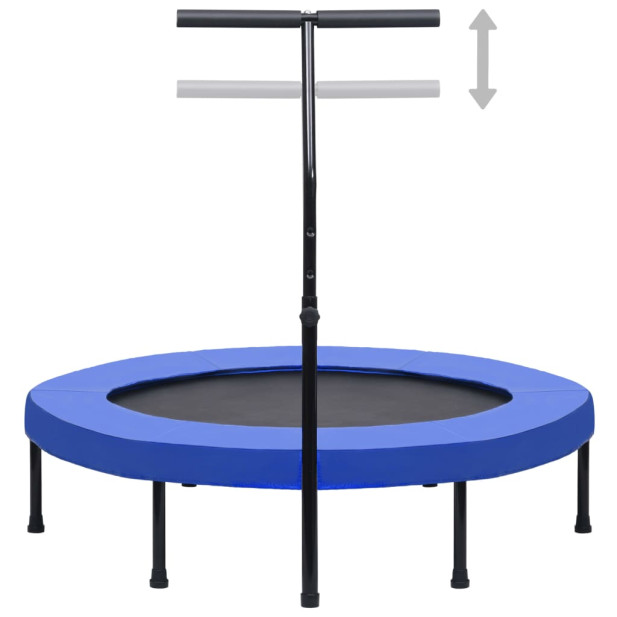Fitnesz trambulin kapaszkodóval és biztonsági párnázással 122 cm - utánvéttel vagy ingyenes szállítással