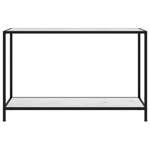 Fehér edzett üveg tálalóasztal 120 x 35 x 75 cm - utánvéttel vagy ingyenes szállítással