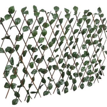 5 db rácsos fűzfa kerítés műlevéllel 180 x 60 cm - utánvéttel vagy ingyenes szállítással