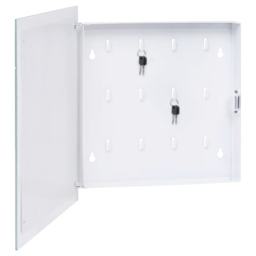 Fehér kulcsszekrény mágneses lappal 35 x 35 x 5,5 cm - utánvéttel vagy ingyenes szállítással