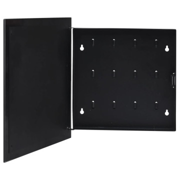 Fekete kulcsszekrény mágneses lappal 35 x 35 x 5,5 cm - utánvéttel vagy ingyenes szállítással