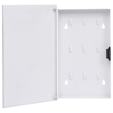 Fehér kulcsszekrény mágneses lappal 30 x 20 x 5,5 cm - utánvéttel vagy ingyenes szállítással
