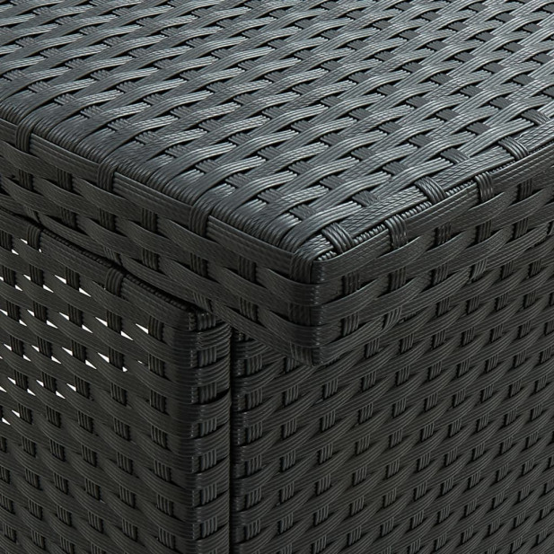 3 részes fekete polyrattan bárszett - utánvéttel vagy ingyenes szállítással