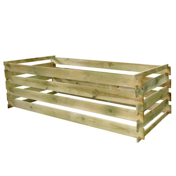 Lécezett komposztáló impregnált fenyőfából 180x90x90 cm - utánvéttel vagy ingyenes szállítással