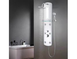 Ezüstszínű zuhanypanel 25 x 43 x 120 cm - utánvéttel vagy ingyenes szállítással