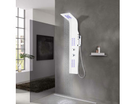 Fehér alumínium zuhanypanel 20 x 44 x 130 cm - utánvéttel vagy ingyenes szállítással