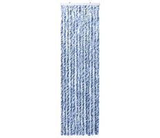 Kék és fehér zsenília rovarfüggöny 56 x 200 cm - utánvéttel vagy ingyenes szállítással
