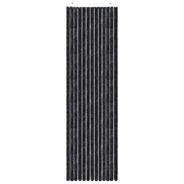 Antracitszürke zsenília rovarfüggöny 56 x 200 cm - utánvéttel vagy ingyenes szállítással