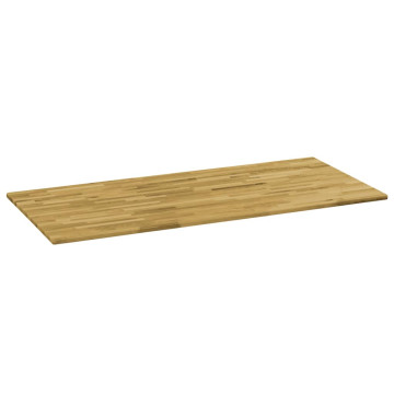 Téglalap alakú tömör tölgyfa asztallap 23 mm 100 x 60 cm - utánvéttel vagy ingyenes szállítással