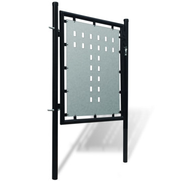 1 ajtós kapu 100 x 150 cm fekete - utánvéttel vagy ingyenes szállítással