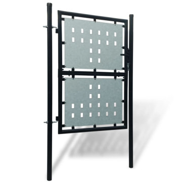 1 ajtós kapu 100 x 250 cm fekete - utánvéttel vagy ingyenes szállítással
