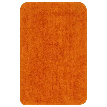 3 darabos narancssárga szövet fürdőszobaszőnyeg-garnitúra - utánvéttel vagy ingyenes szállítással