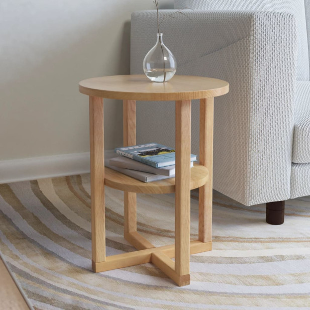 Tömör tölgyfa kisasztal 40 x 50 cm - utánvéttel vagy ingyenes szállítással