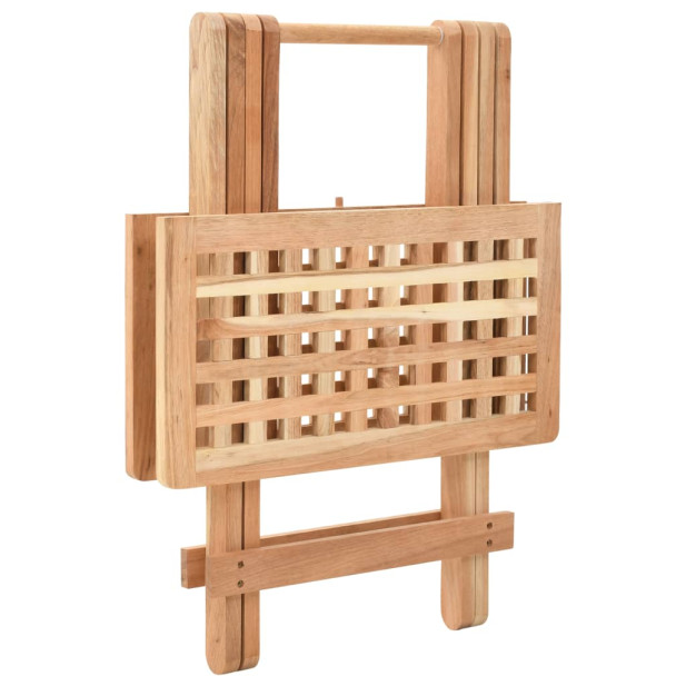 Tömör diófa összecsukható kisasztal 50 x 50 x 49 cm - utánvéttel vagy ingyenes szállítással