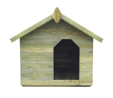 Impregnált fenyőfa kerti kutyaház felnyitható tetővel - utánvéttel vagy ingyenes szállítással