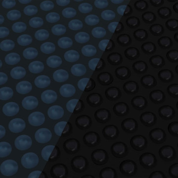 Fekete és kék napelemes lebegő PE medencefólia 356 cm - utánvéttel vagy ingyenes szállítással