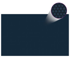 Fekete és kék napelemes lebegő PE medencefólia 260 x 160 cm - utánvéttel vagy ingyenes szállítással