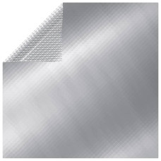 Ezüstszínű napelemes lebegő PE medencefólia 6 x 4 m - utánvéttel vagy ingyenes szállítással