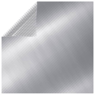 Ezüstszínű napelemes lebegő PE medencefólia 8 x 5 m - utánvéttel vagy ingyenes szállítással