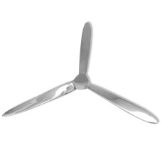Falra rögzíthető propeller dekoráció alumínium ezüst 70 cm - utánvéttel vagy ingyenes szállítással