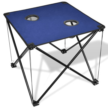 Összecsukható Kemping asztal kék - utánvéttel vagy ingyenes szállítással