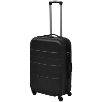 3 darabos kemény borítású utazó táska szett fekete - utánvéttel vagy ingyenes szállítással