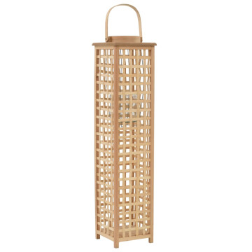 Természetes színű bambusz függő gyertyatartó lámpás - utánvéttel vagy ingyenes szállítással