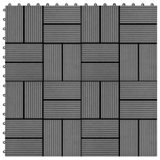 11 db (1 m2) szürke WPC teraszburkoló lap 30 x 30 cm - utánvéttel vagy ingyenes szállítással